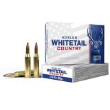 Nosler Whitetail Country Deer Ammo, .243 Winchester, 100 Grain, Solid Base Soft Point - Box of 20, 40122