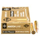 PRVI - 8x57 JS 200gr FMJ BT Match - Box of 20 Rounds