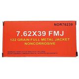 Norinco Ammo 7.62x39 122gr FMJ Non-Corrosive - Box of 20