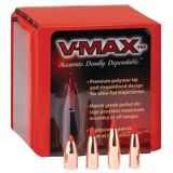 Hornady .22 Caliber .224" Diameter 55gr V-Max Polymer Tip Flat Base Projectile 22271 - Box of 100