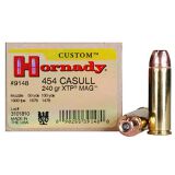Hornady Custom Ammo 454 Casull 240gr XTP Jacketed HP - Box of 20