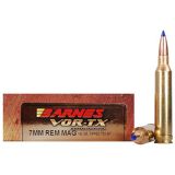 Barnes VOR-TX Ammo 7mm Remington Magnum 140gr TTSX Polymer Tipped Spitzer BT Lead-Free - Box of 20
