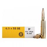 Sellier & Bellot 6.5x55mm SE Swedish Mauser 131 Gr Soft Point Box of 20