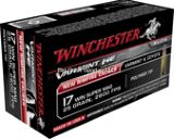 Winchester S17W25 Varmint HE Rimfire Ammo 17 WSM, Polymer Tip, 25 Grains, 2411 fps, 50 Round