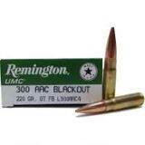 Remington .300 Blackout Ammunition 20 Rounds, OTM, 220 Grains