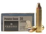 Federal Power-Shok 30 Carbine Rifle Ammo, 110Gr JSP 1990FPS – 20Rds*Cannot ship outside Canada*Federal Power-Shok 30 Carbine Rifle Ammo, 110Gr JSP 1990FPS – 20Rds*Cannot ship outside Canada*