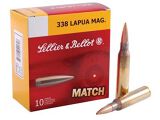 Sellier & Bellot Target (Match) Rifle Ammo - 338 Lapua Mag, 250Gr, HPBT, 10rds Box