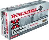 Winchester Super-X Rifle Ammo - 22-250 Rem, 64gr Power-Point, 3500 fps, 20rds Box
