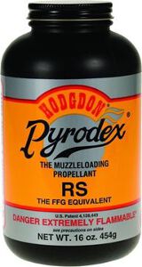 Hodgdon Pyrodex RS Rifle/SG Powder - FFg, Muzzleloading Blackpowder Substitute, Granular, 1 lb