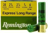 Remington Upland Loads, Express Extra Long Range Load Shotgun Ammo - 28Ga, 2-3/4", 2-1/4 DE, 3/4oz, #6, 25rds Box, 1295fps