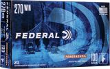 Federal Power-Shok Rifle Ammo - 270 Win, 130Gr, Soft Point, 20rds Box, 3060fps