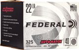 Federal AutoMatch Target Grade Performance Rimfire Ammo - 22 LR, 40Gr, Solid, 3250rds Case, 1200fps