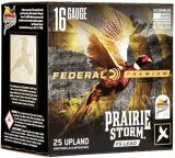 Federal Premium Prairie Storm FS Lead Load Shotgun Ammo - 16Ga, 2-3/4", 1-1/8oz, #5, 25rds Case, 1425fps