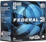 Federal Top Gun Target Load Shotgun Ammo - 12Ga, 2-3/4", 2-3/4DE, 1-1/8oz, #9, 25rds Box