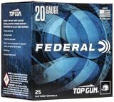 Federal Top Gun Target Load Shotgun Ammo - 20Ga, 2-3/4", 2-1/2 DE, 7/8oz, #8, 250rds Case