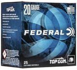 Federal Top Gun Target Load Shotgun Ammo - 20Ga, 2-3/4", 2-1/2DE, 7/8oz, #9, 25rds Box