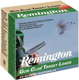 Remington Target Loads, Gun Club Target Loads Shotgun Ammo - 20Ga, 2-3/4", 2-1/2 DE, 7/8oz, #8, 250rds Case, 1200fps