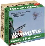 Remington Target Loads, Gun Club Target Loads Shotgun Ammo - 12Ga, 2-3/4", 3 DE, 1-1/8oz, #8, 250rds Case, 1200 fps