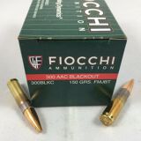 FIOCCHI AMMUNITION 300BLACKOUT 150 GRAIN, FMJBT, BOX OF 50, FIO-300BLKC