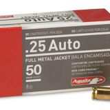 AGUILA .25 AUTO FMJ 50GR, N-1E252110