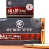 RWS 6.5×55 SWE Match 100 gr HP Match 50rds, N-2312200