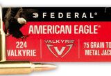 Federal 224 VALKYRIE 75 GR TOTAL METAL JACKET (TMJ), N-AE224VLK1